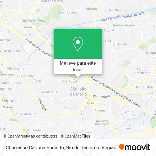 Churrasco Carioca Erinaldo mapa