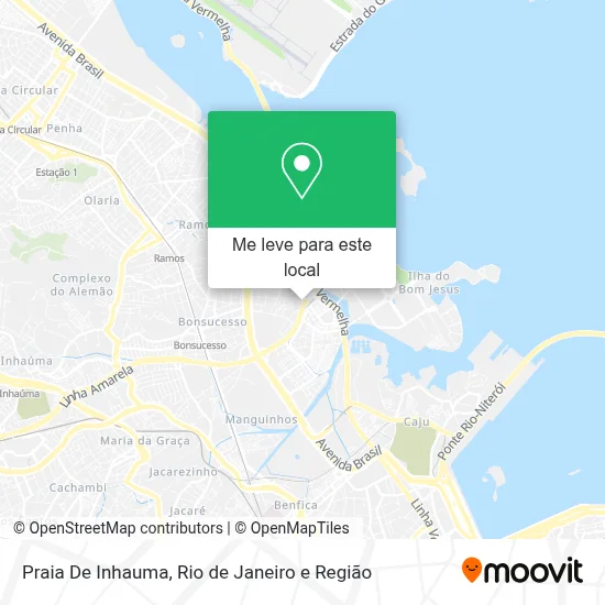 Praia De Inhauma mapa
