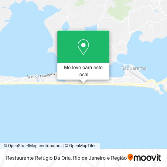 Restaurante Refúgio Da Orla mapa