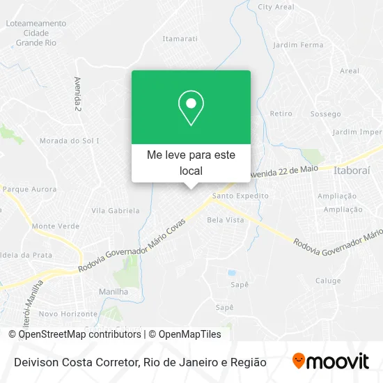 Deivison Costa Corretor mapa