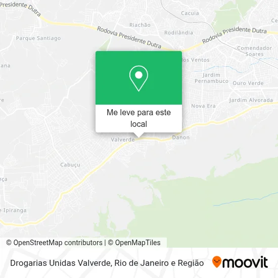 Drogarias Unidas Valverde mapa