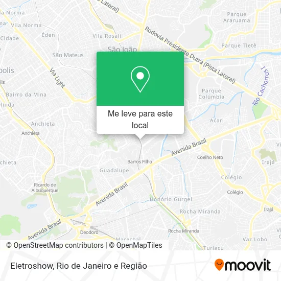 Eletroshow mapa