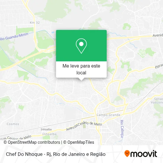 Chef Do Nhoque - Rj mapa