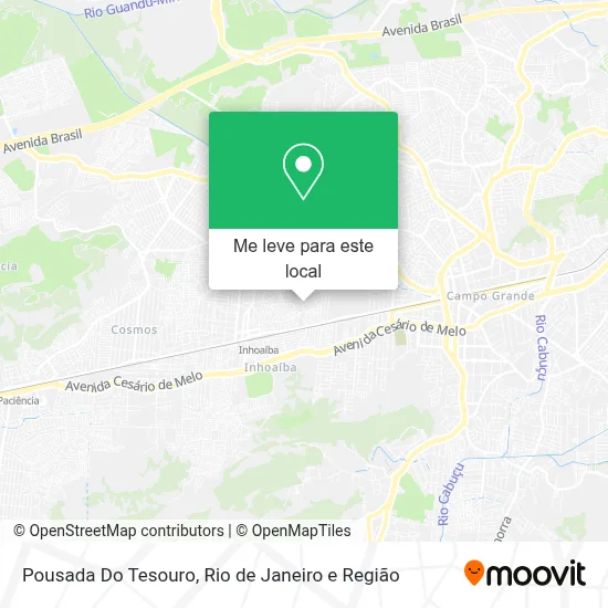 Pousada Do Tesouro mapa