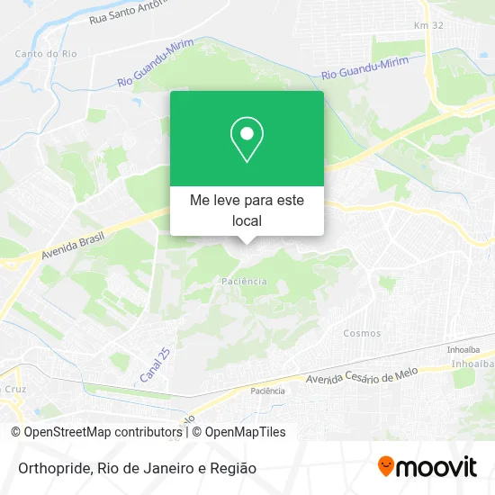 Orthopride mapa