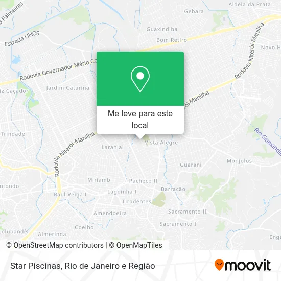Star Piscinas mapa