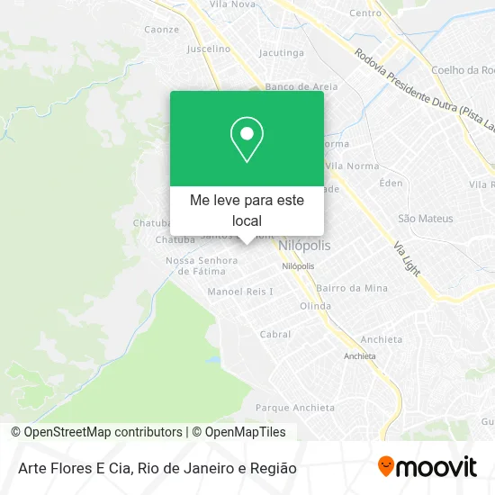 Arte Flores E Cia mapa