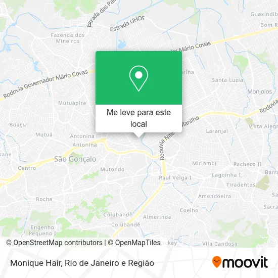 Monique Hair mapa