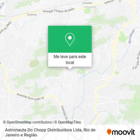 Astronauta Do Chopp Distribuidora Ltda mapa