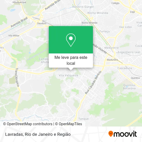 Lavradas mapa