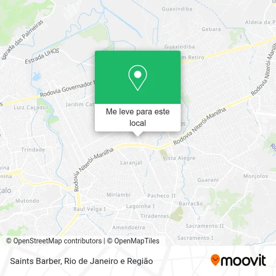 Saints Barber mapa