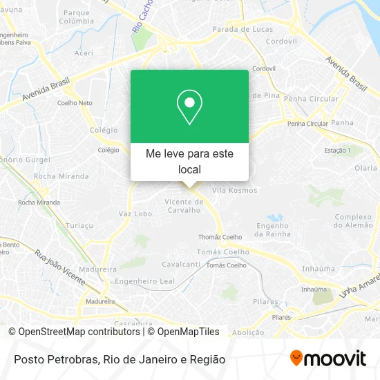 Posto Petrobras mapa