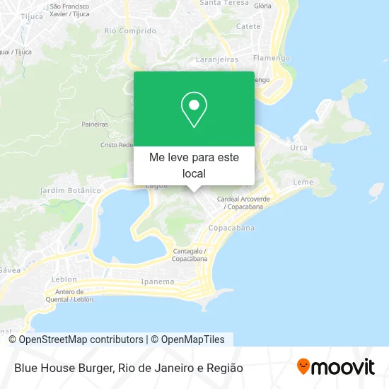 Blue House Burger mapa