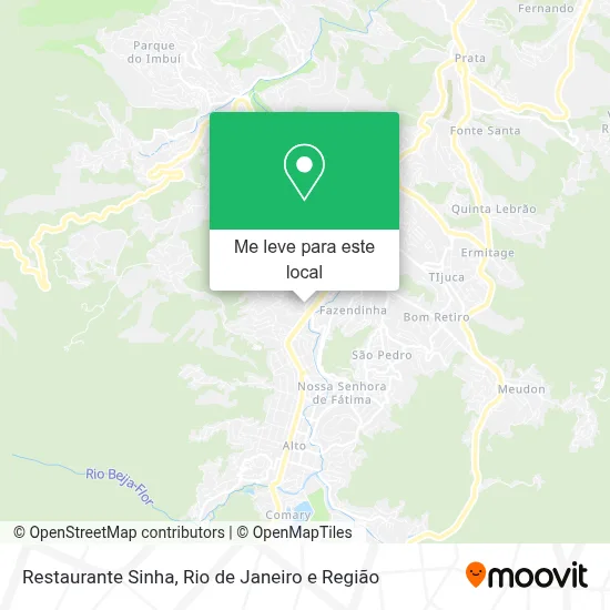 Restaurante Sinha mapa