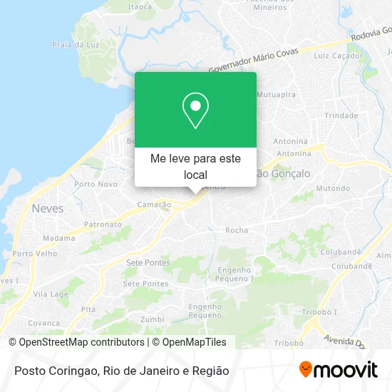 Posto Coringao mapa