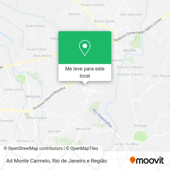 Ad Monte Carmelo mapa