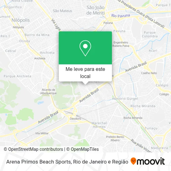 Arena Primos Beach Sports mapa