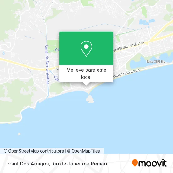 Point Dos Amigos mapa