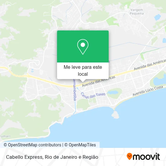 Cabello Express mapa