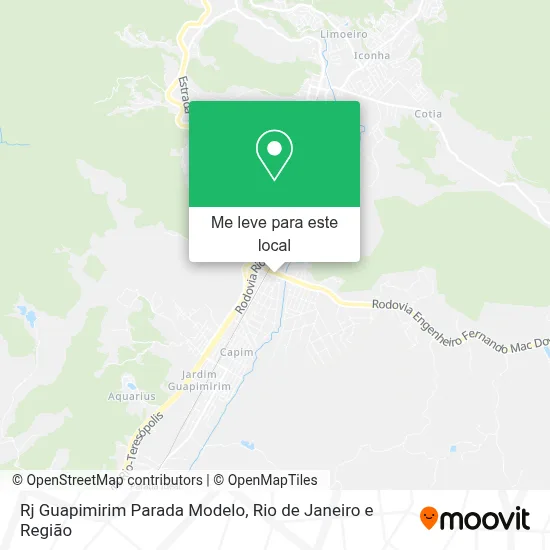 Rj Guapimirim Parada Modelo mapa
