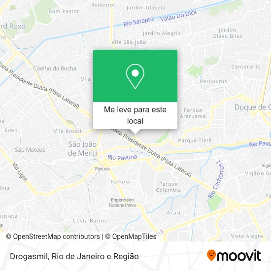 Drogasmil mapa