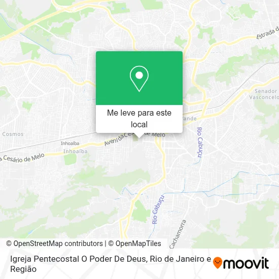 Igreja Pentecostal O Poder De Deus mapa