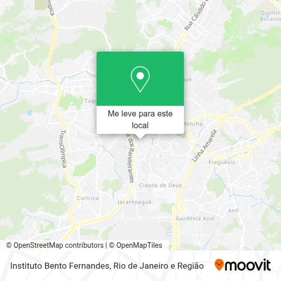 Instituto Bento Fernandes mapa