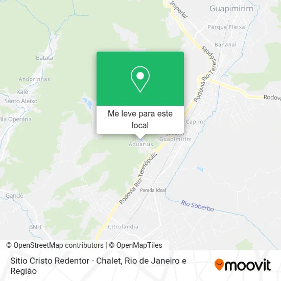 Sitio Cristo Redentor - Chalet mapa