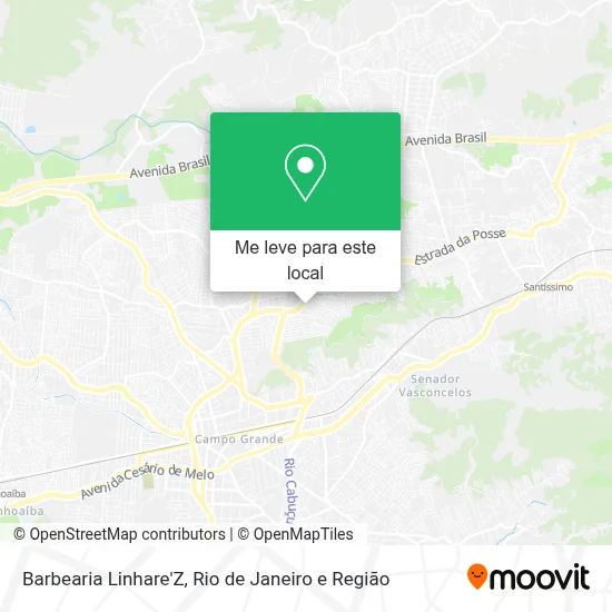 Barbearia Linhare'Z mapa