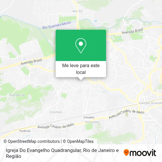 Igreja Do Evangelho Quadrangular mapa