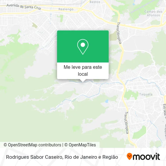 Rodrigues Sabor Caseiro mapa