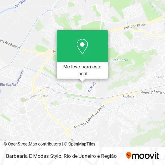Barbearia E Modas Stylo mapa