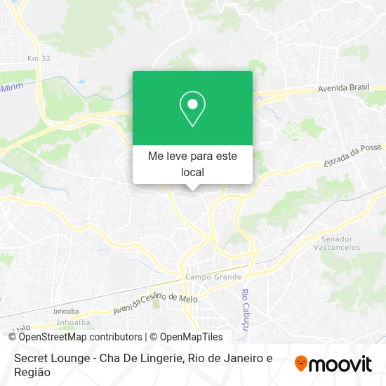 Secret Lounge - Cha De Lingerie mapa