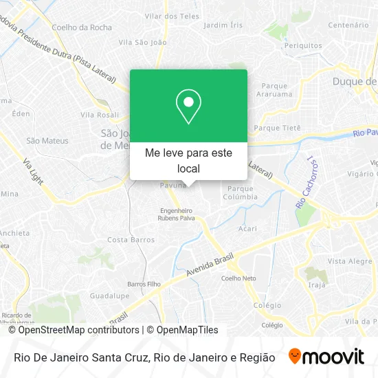 Rio De Janeiro Santa Cruz mapa