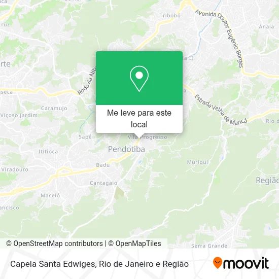 Capela Santa Edwiges mapa