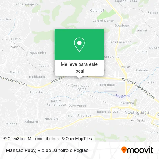 Mansão Ruby mapa