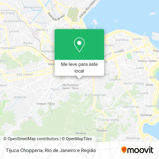 Tijuca Chopperia mapa