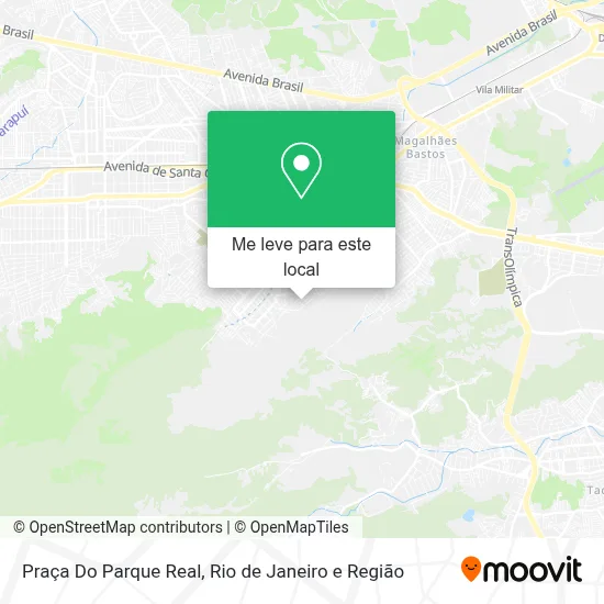 Praça Do Parque Real mapa