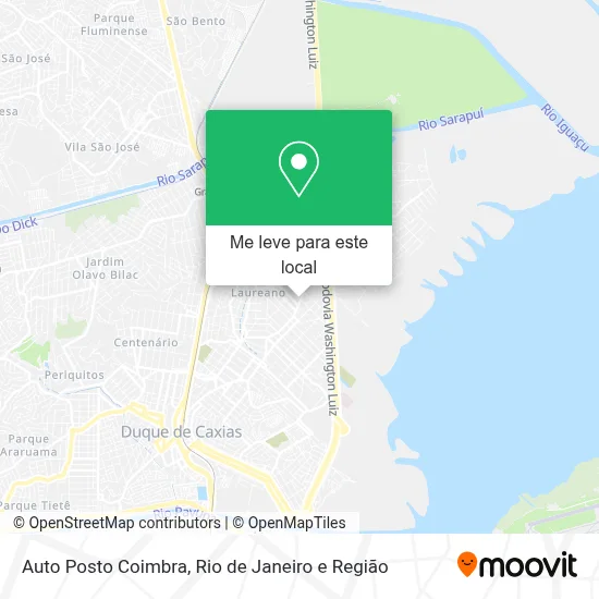 Auto Posto Coimbra mapa