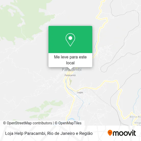 Loja Help Paracambi mapa