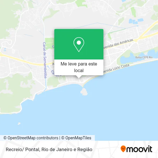 Recreio/ Pontal mapa