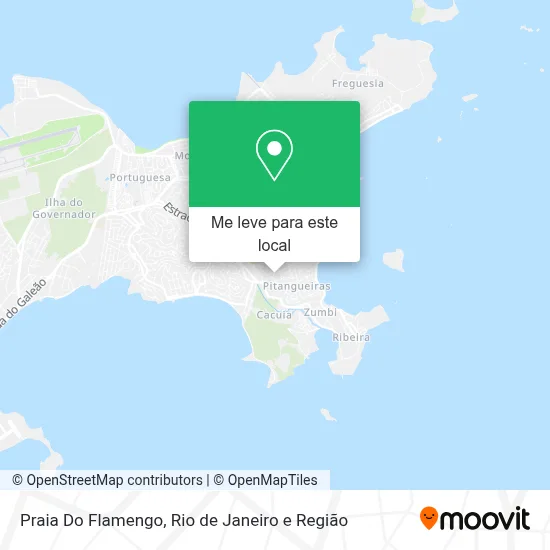 Praia Do Flamengo mapa