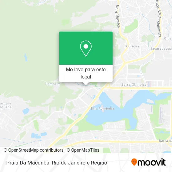 Praia Da Macunba mapa