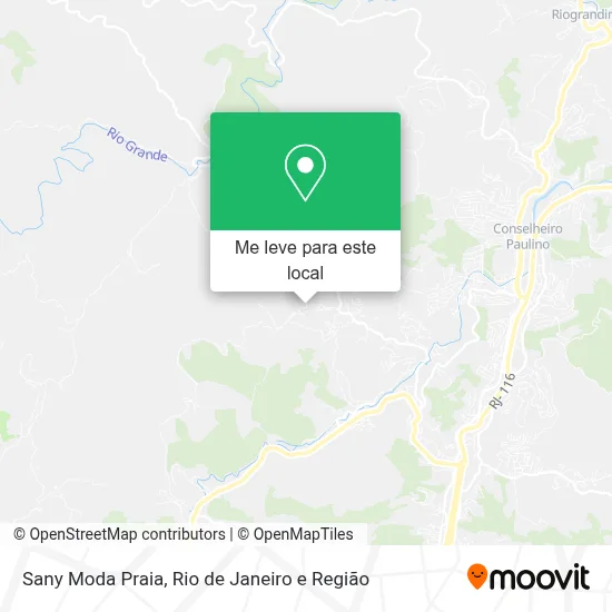 Sany Moda Praia mapa