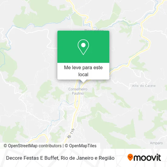 Decore Festas E Buffet mapa