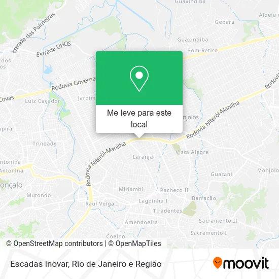 Escadas Inovar mapa
