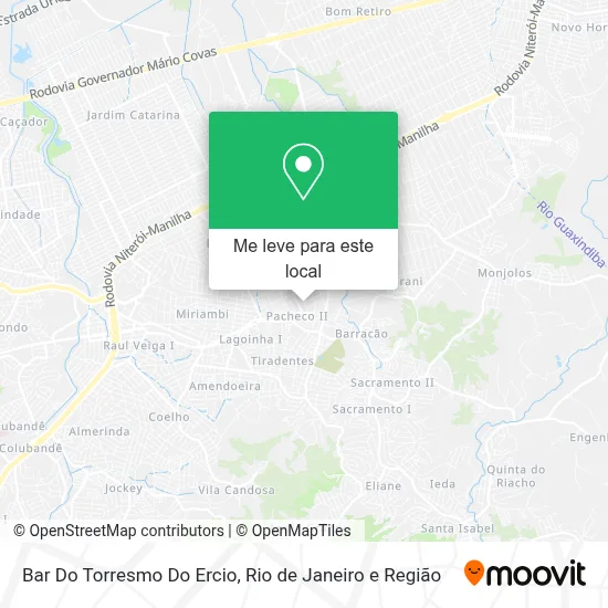 Bar Do Torresmo Do Ercio mapa