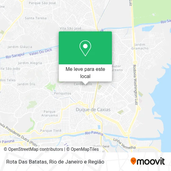 Rota Das Batatas mapa