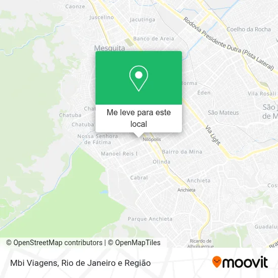 Mbi Viagens mapa