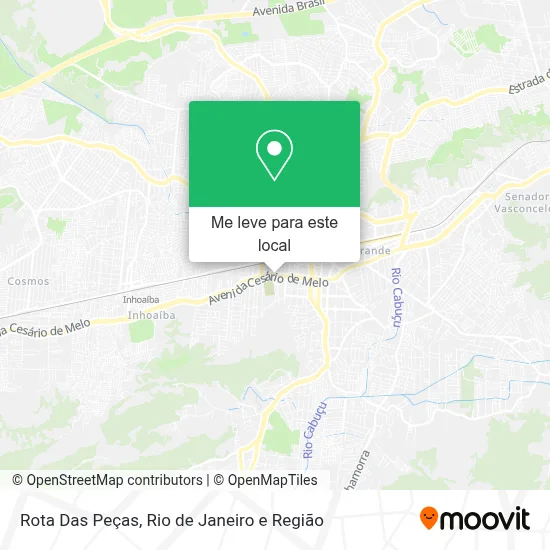 Rota Das Peças mapa